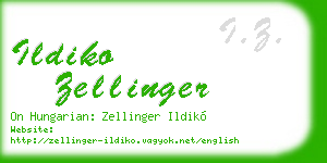 ildiko zellinger business card